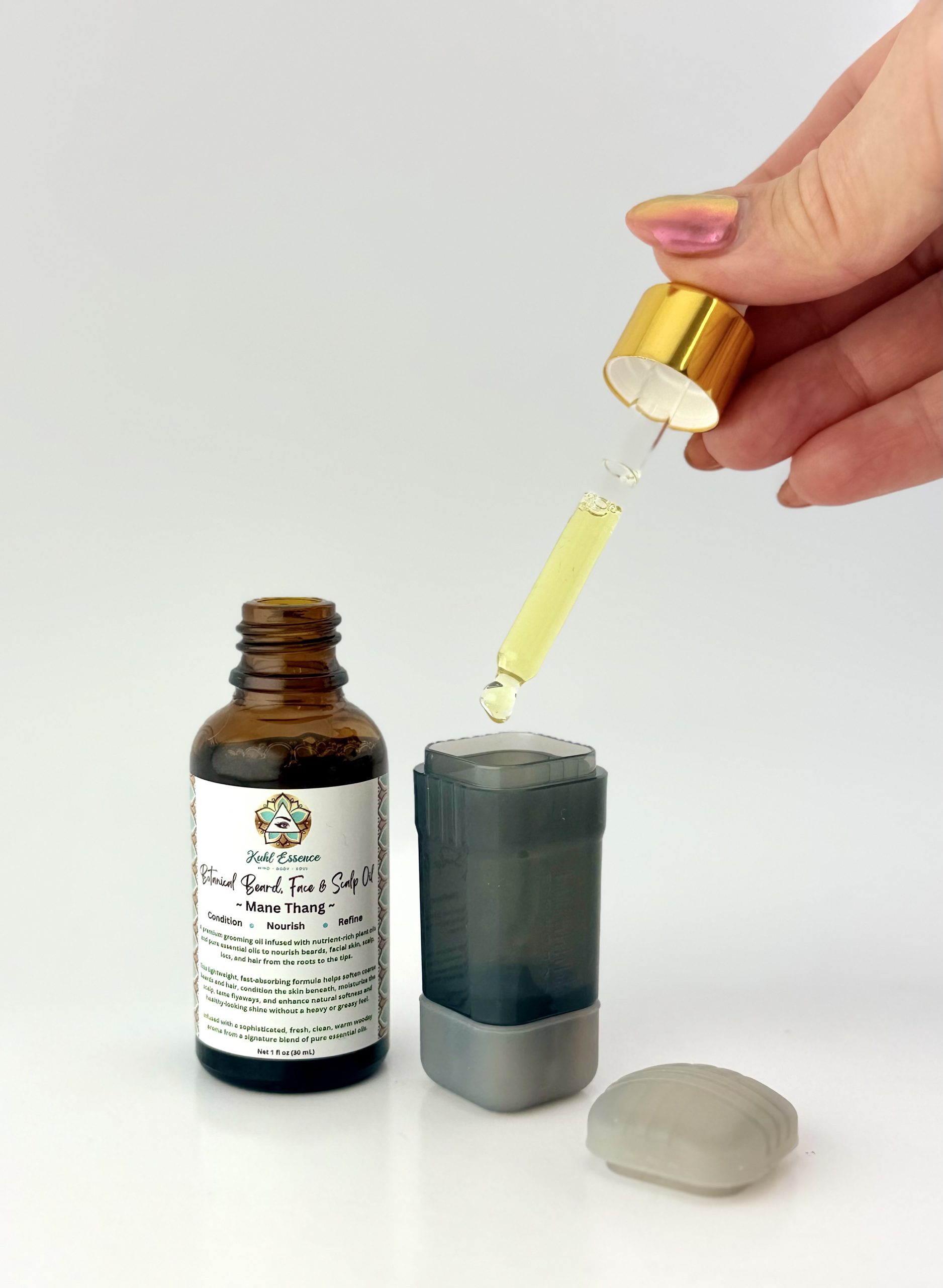 Mane Thang Botanical Beard, Face, Scalp, & Loc Oil - Image 11